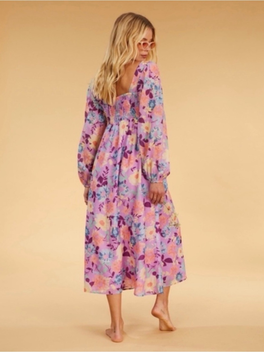 NWT! SMALL - Billabong x The Salty Blonde Paradise Love Long Sleeve Midi Dress